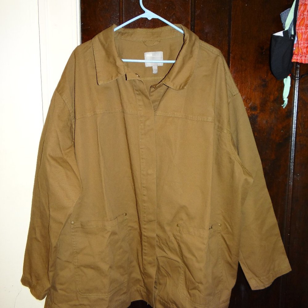 ASOS Curve Utility Washed Cotton Jacket